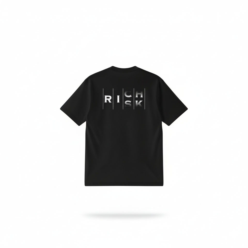 CAMISETA OVERSIZED RISK RICH | STREET STILE | 50% ALGODÃO AMERICANO | 50% POLIÉSTER | CONFORTO PREMIUM