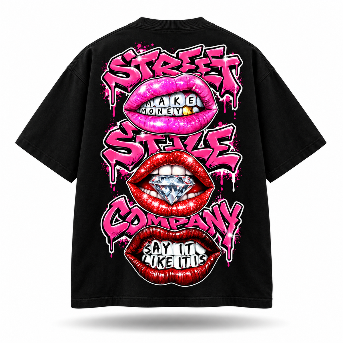 CAMISETA OVERSIZED SAY IT LIKE IT IS | STREET STILE | 50% ALGODÃO AMERICANO | 50% POLIÉSTER | CONFORTO PREMIUM